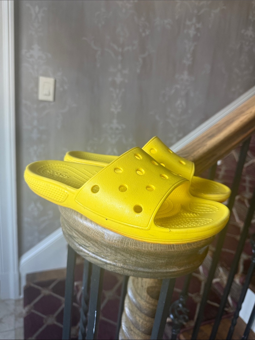 CROCS ladies, size 9, slip on sandal, good condition